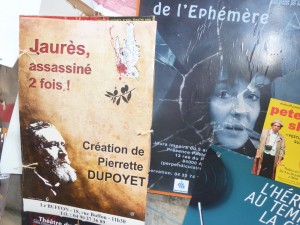 Jaurès assassiné deux fois est un des trois one-woman-show présenté en Avignon en juillet 2015 (© Pierre Nouvelle).