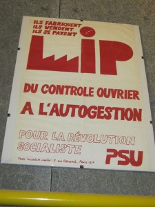Dans la foulée de mai-juin 68, la lutte des Lip à Besançon -Palente concrétisa ce que la CFDT mettait sous le mot d'autogestion (© DR)