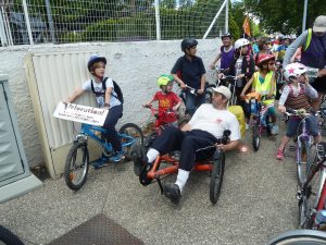 Ils étaient 350 en ce dimanche 14 mai qui ont animé la vélorution 2017 entre Lyon et Vienne (© Pierre Nouvelle). 
