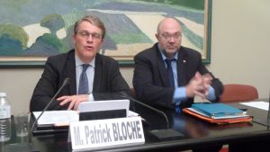 Stéphane Travers, désormais ministre de l'agriculture, était aux côtés de Patrick Bloche lors d'un rendez-vous de la CFDT-Journalistes pendant l'élaboration du projet de loi sur la protection des sources (© Pierre Nouvelle). 
