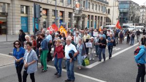 Dans le Rhône, le 28 septembre, l'union territoriale des retraités avait appelé à manifester avec les neuf autres organisations pour protester contre la hausse spécifique de la CSG (© Pierre Nouvelle). 