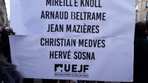 Dans cet hommage national, ce sont les quatre personnes assassinées à Trèbes qu ont été unies à Mirielle Knoll, elle aussi victime du fanatisme (© Pierre Nouvelle).