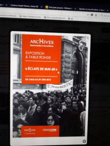 Au démarrage d'une exposition sur les événements de mai-juin 68 ) Lyon, les Archives départementales du Rhône et de la Métropole donnent le parole à des actrices de ce mouvement social .et acteurs de mai 68 (© DR)