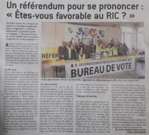 Manifestement, ce référendum était attendu et les votants n'ont pas manqué dès la première journée(© DR/Le Progrès).